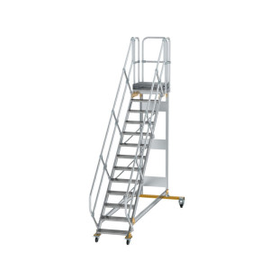 Plattformtreppe 45° fahrbar Stufenbreite 600 mm