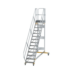 Plattformtreppe 45° fahrbar Stufenbreite 600 mm