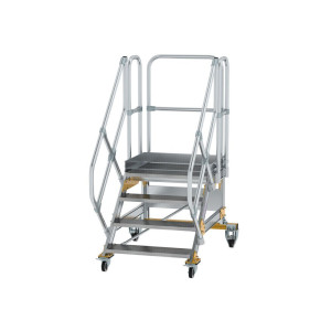 Plattformtreppe 45° fahrbar Stufenbreite 800 mm