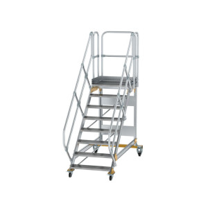 Plattformtreppe 45° fahrbar Stufenbreite 800 mm