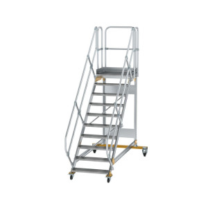 Plattformtreppe 45° fahrbar Stufenbreite 800 mm