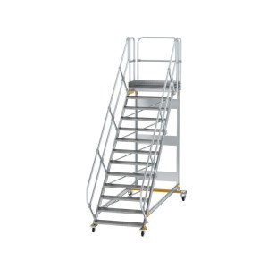 Plattformtreppe 45° fahrbar Stufenbreite 1000mm