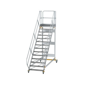Plattformtreppe 45° fahrbar Stufenbreite 1000mm