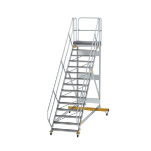 Plattformtreppe 45° fahrbar Stufenbreite 1000mm