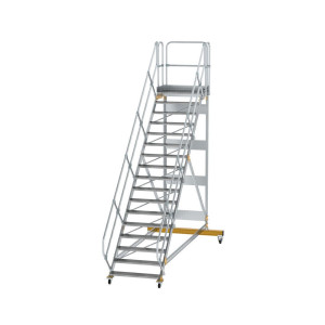 Plattformtreppe 45° fahrbar Stufenbreite 1000mm