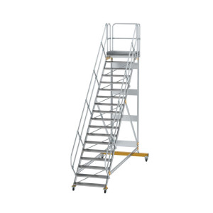 Plattformtreppe 45° fahrbar Stufenbreite 1000mm
