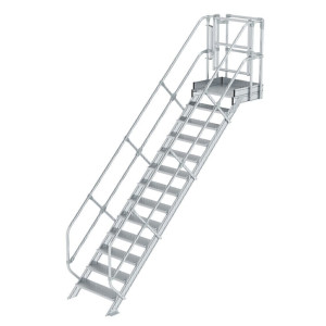 Treppen-Modul Aluminium geriffelt