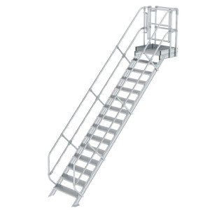 Treppen-Modul Aluminium geriffelt
