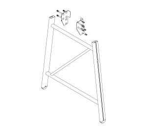 Stützteil Podesttreppe inkl. Montagesatz
