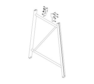 Stützteil Podesttreppe inkl. Montagesatz