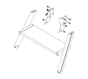 Aufstieg Podesttreppe 2 Stufen inkl. Montagesatz