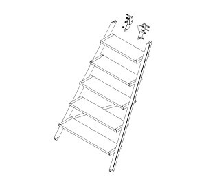 Aufstieg Podesttreppe 6 Stufen inkl. Montagesatz