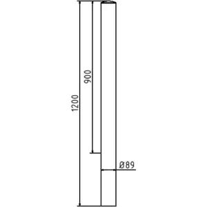Schake - Edelstahlpfosten Ø 89 mm