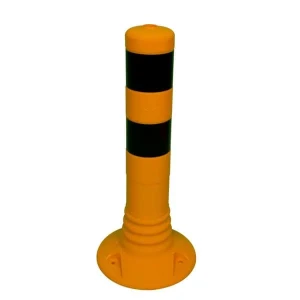 Schake - Flexipfosten gelb / schwarz Ø 80 mm