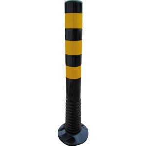 Schake - Flexipfosten schwarz / gelb Ø 80 mm