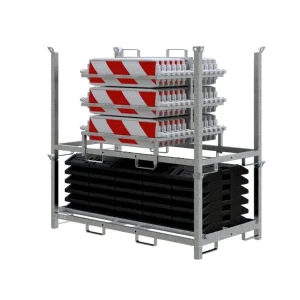 Schake - SET mit 30 Baken und Zubehör auf Aufsatzteil und Lager- und Transportpalette