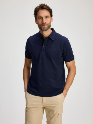 ANWB Fald Polo heren Human Nature Blauw XXL Blauw male