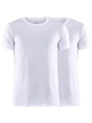 Craft Core Dry Multi Tee 2-pack Sportshirt heren Wit S Wit male
