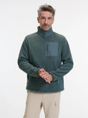 ANWB Panul Fleecetrui heren Human Nature Groen XXXL Groen male
