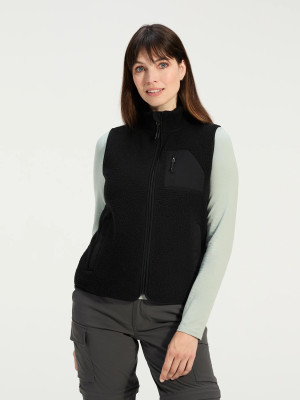 ANWB Nadur Fleecebodywarmer dames Human Nature Zwart L Zwart female