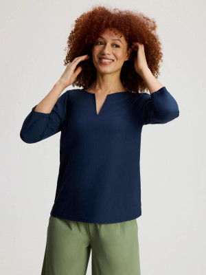 ANWB Telde Travelshirt dames Blauw XL Blauw female