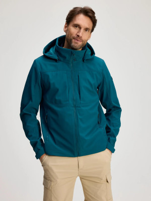 ANWB Dusino Softshelljas heren Human Nature Blauw XL Blauw male