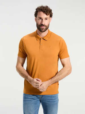 ANWB Duncan Polo Heren Human Nature Bruin XL Bruin male