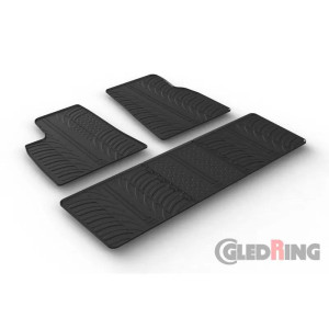 Gledring Tesla Model S 2012-2016 excl. 85D Rubbermatten Zwart Zwart unisex