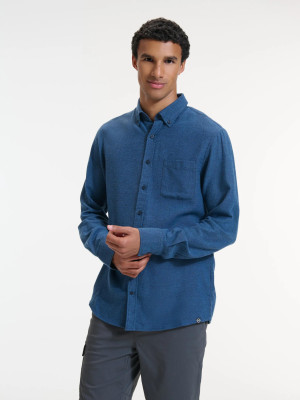 ANWB Olgan Overhemd heren Human Nature Blauw M Blauw male