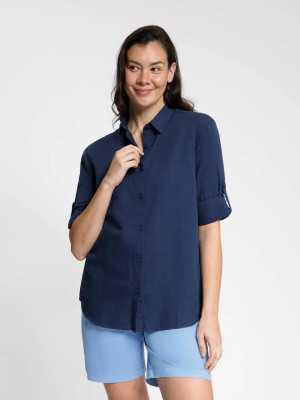 ANWB Novola Blouse dames Human Nature Blauw M Blauw female