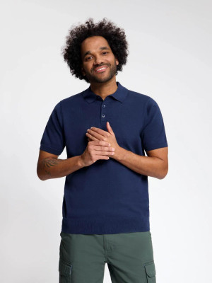 ANWB Karleb Polo heren Human Nature Blauw L Blauw male