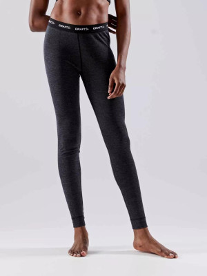 Craft Core Wool Merino Thermobroek dames Zwart XL Zwart female