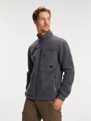 ANWB Fisher Fleecejack heren Human Nature Grijs S Grijs male