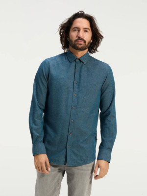 ANWB Bruvik Overhemd heren Human Nature Blauw L Blauw male