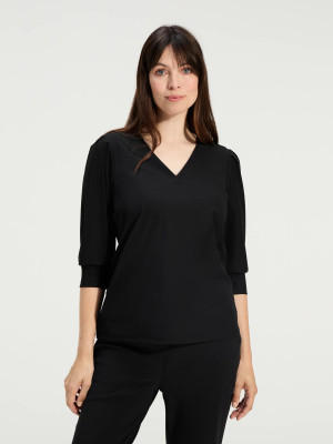 ANWB Trikala Travelshirt dames Human Nature Zwart XL Zwart female