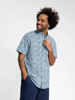 ANWB Sequin Overhemd heren Human Nature Geel 3XL Geel male