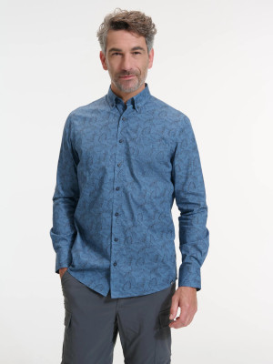 ANWB Olfus Overhemd heren Human Nature Blauw XXXL Blauw male