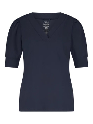 ANWB Trikala Travelshirt dames Human Nature Blauw XL Blauw female