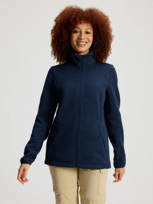 ANWB Holga Fleecevest dames Human Nature Blauw XL Blauw female