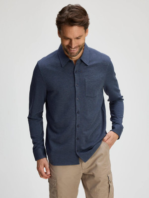 ANWB Jarrot Overhemd heren Human Nature Blauw XL Blauw male