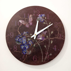 Wanduhr Schmetterlinge 30 cm