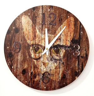 Wanduhr Katze 30 cm