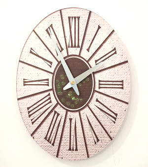 Hängende Uhr im Art-Déco-Stil 30 cm