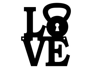 Wanddekoration aus Metall Love DES032 30 cm