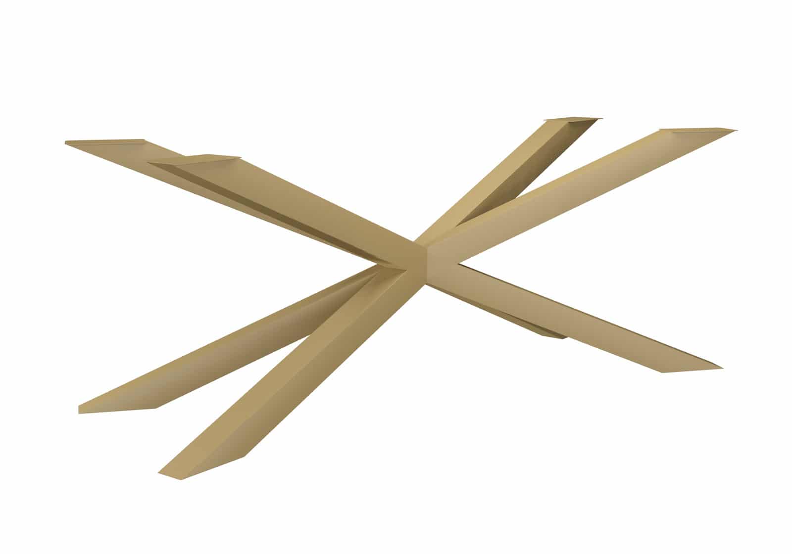 Metall-Tischbein Spinne XL - gold