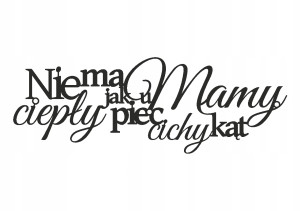 Wanddekoration für Mama 50 cm