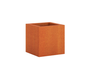 Gartenpflanzkübel aus Metall Corten 30x30x30 cm
