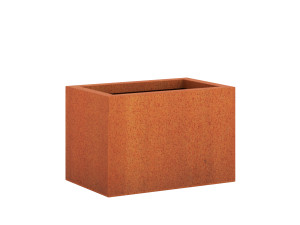 Metallischer Gartenkübel Corten 30x45x30 cm