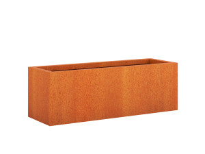 Gartenpflanzgefäß aus Metall Corten 30x90x30 cm