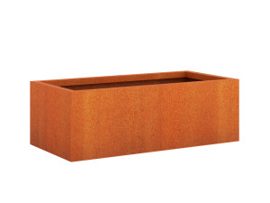Corten-Metall-Gartenkübel 45x90x30 cm